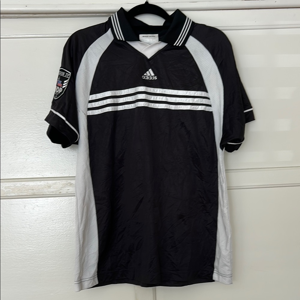 Adidas Men's Black and White Jersey
